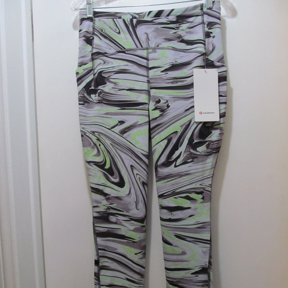 LULULEMON Swift Speed High Rise Tight 28" Paint Glide Warp Size 10 NWT